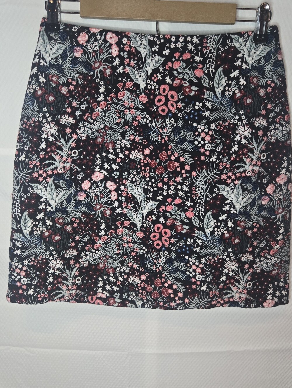 Floral Navy & Pink Tapestry Women's Mini Skirt